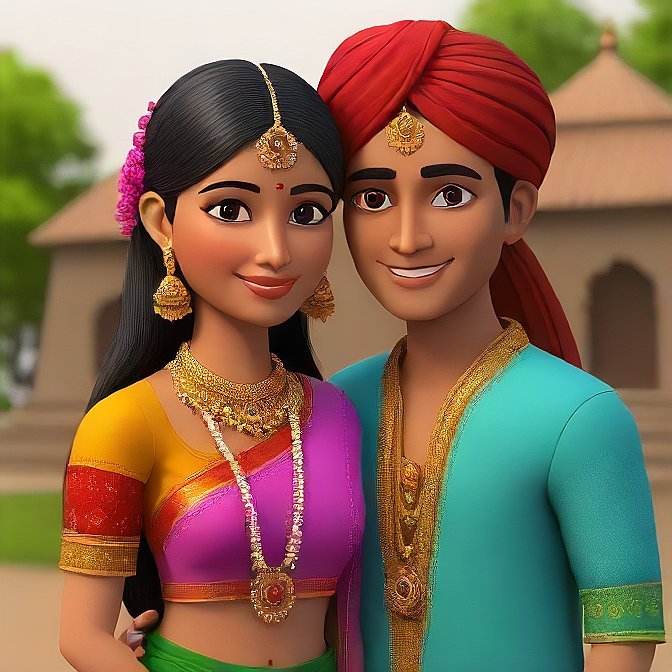 3D cartoon character art